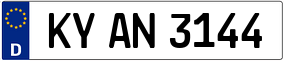Trailer License Plate